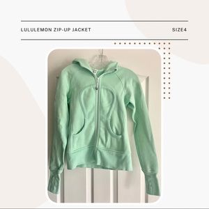 Sea-Foam Green Lululemon Zip-Up Jacket